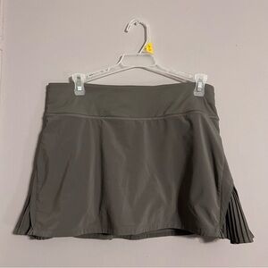 Olive Green Pleated Skirt